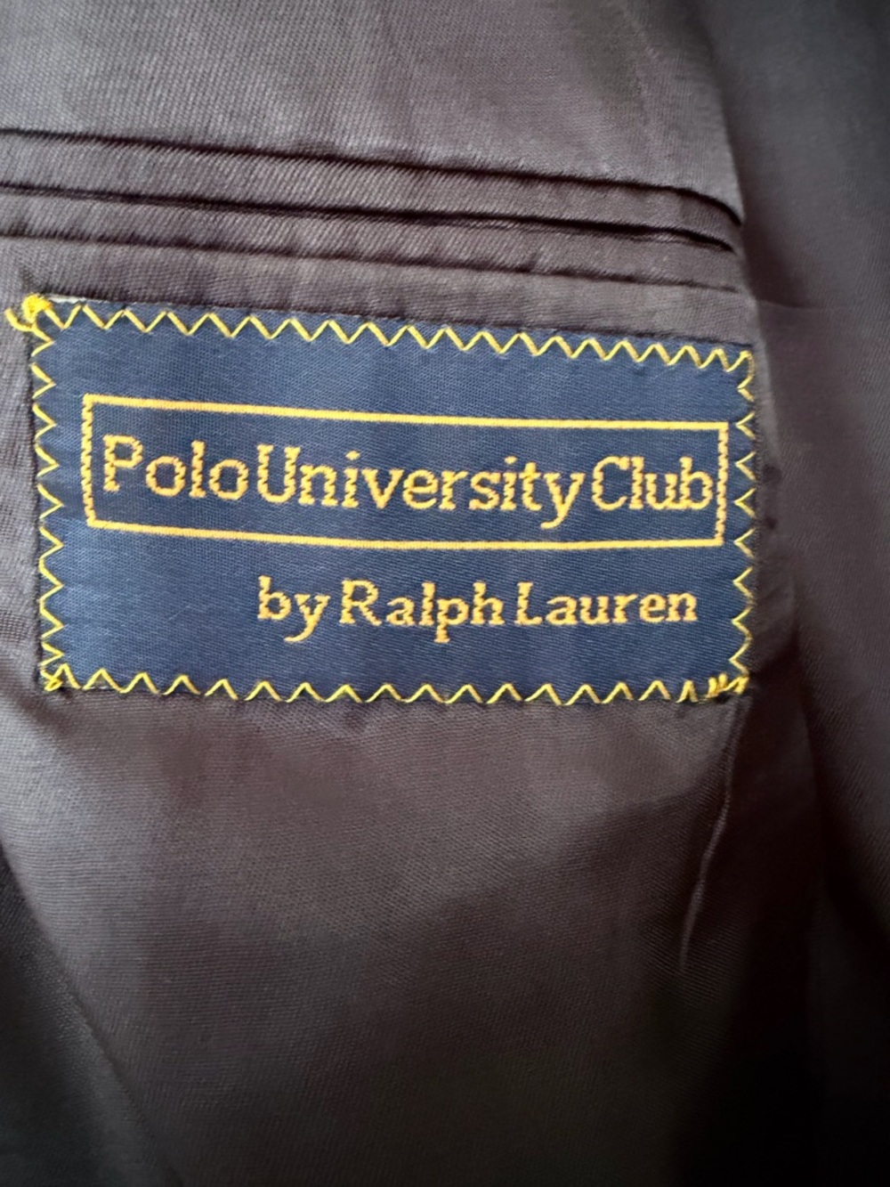 Ralph Lauren Double-Breasted Navy Blazer with Gold Buttons - Picture 4 of 8